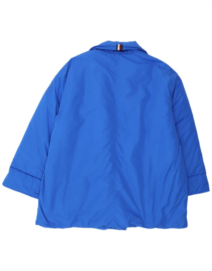 Tommy Hilfiger Dame Polstret Jakke UK 20 2XL Blå Polyester