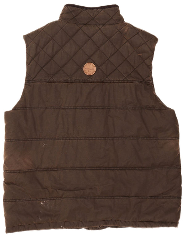 Weird Fish Herre Polstret Gilet UK 44 2XL Brun Polyester