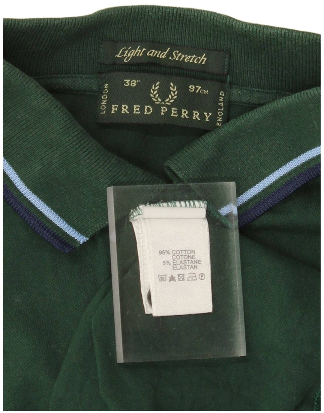 FRED PERRY Herre let og stræk poloshirt Lille grøn bomuld