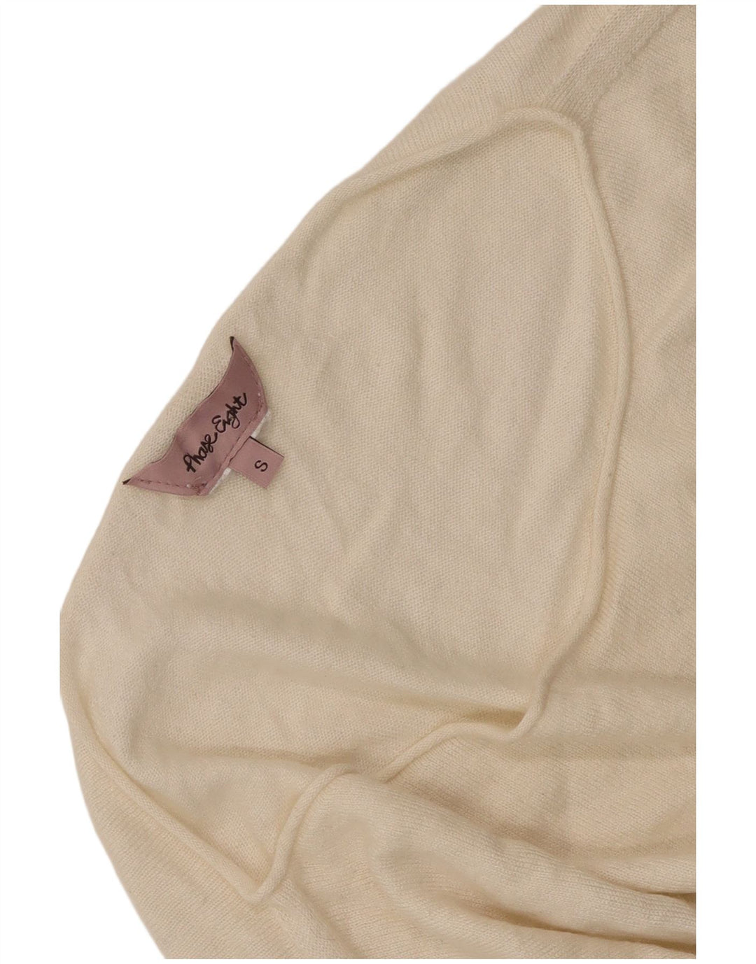Phase Eight Dame Batwing Boat Neck Jumper Sweater UK 10 Small Off White