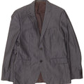 Hugo Boss Herre 2-knaps blazerjakke EU 48 Medium Grey Pinstripe