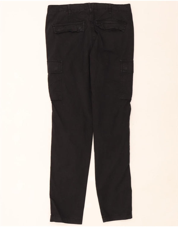 Jack & Jones Straight Cargo bukser til mænd W34 L32 Sort bomuld