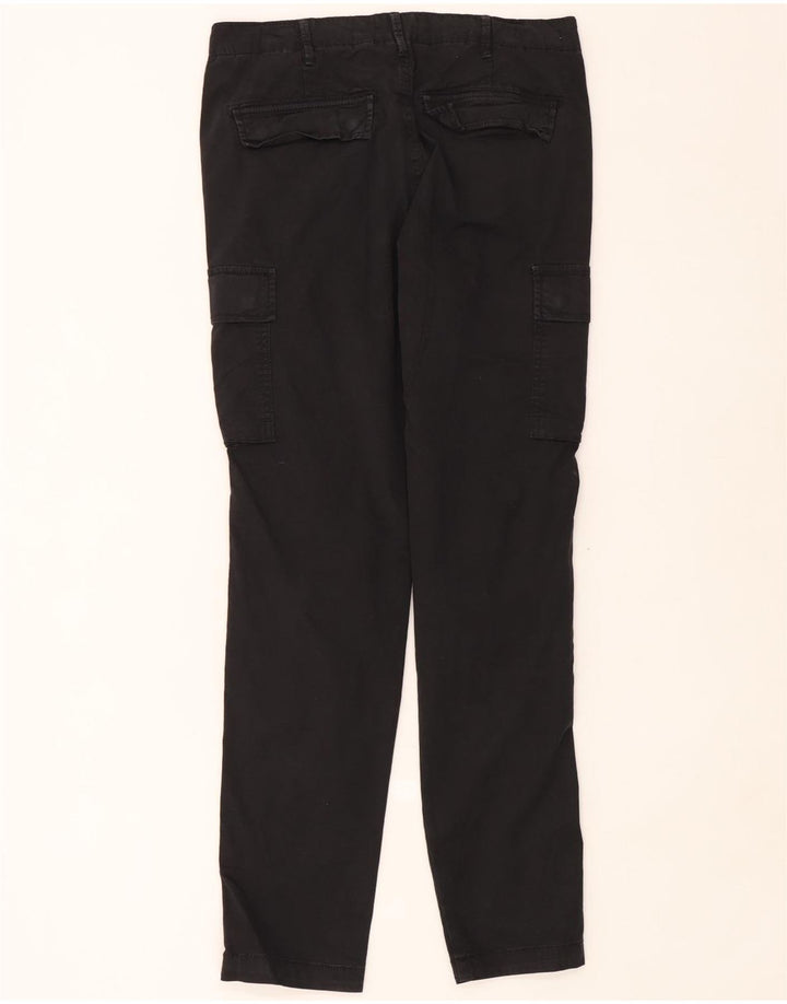 Jack & Jones Straight Cargo bukser til mænd W34 L32 Sort bomuld