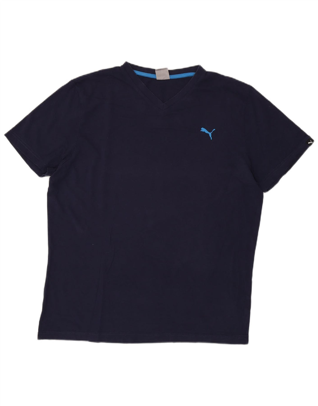 PUMA T-shirt top til mænd XL marineblå bomuld