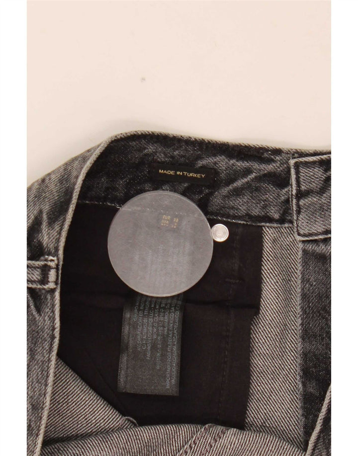 Massimo Dutti Dame Løse Jeans EU 38 Small W28 L30 Grå Bomuld
