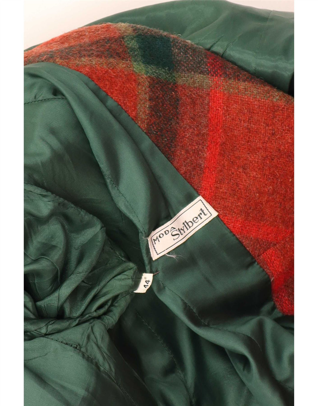 Stylbert Dame 3-knaps blazerjakke IT 44 Medium Rød Plaid