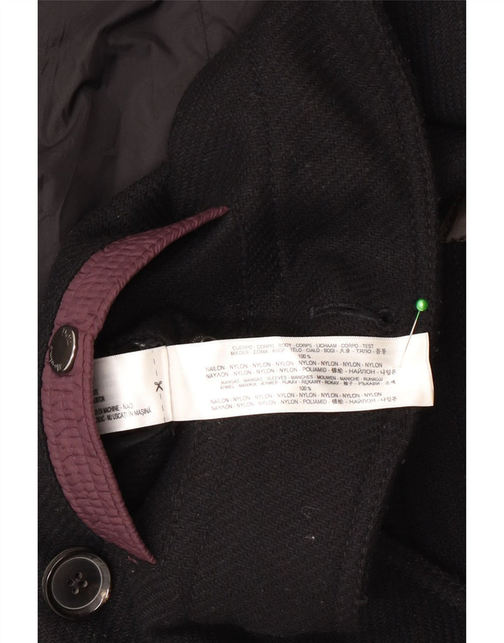 Massimo Dutti Herre Ærtefrakke UK 40 Stor Sort Nylon