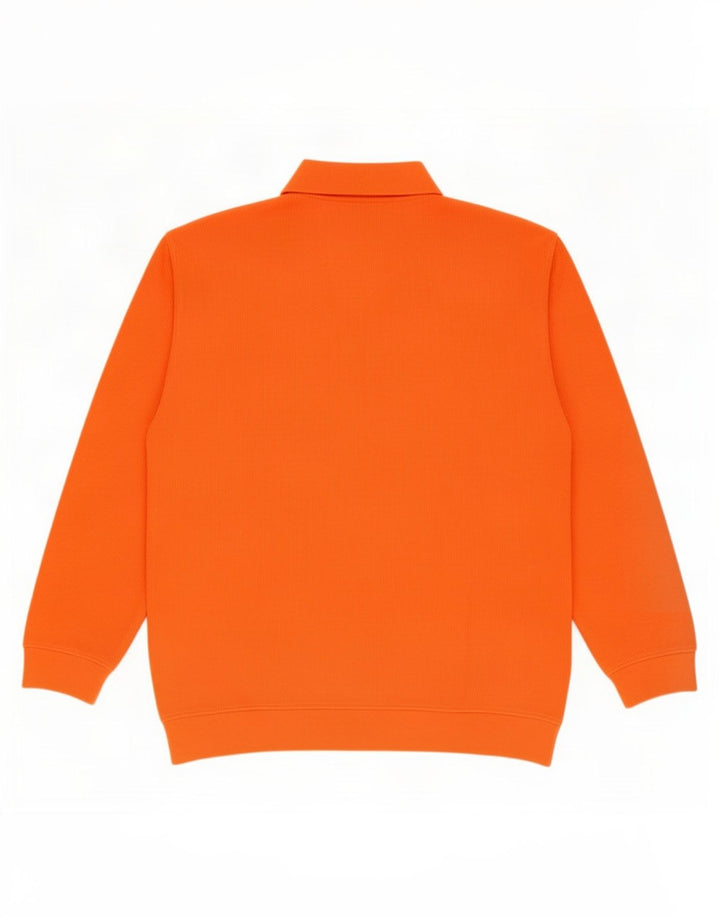 Daniel Hechter Herre Polo Neck Jumper Sweater IT 50 Medium Orange Bomuld