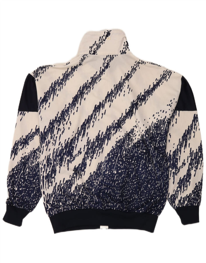 Vintage træningsdragt til mænd Topjakke Medium Navy Blue Colourblock