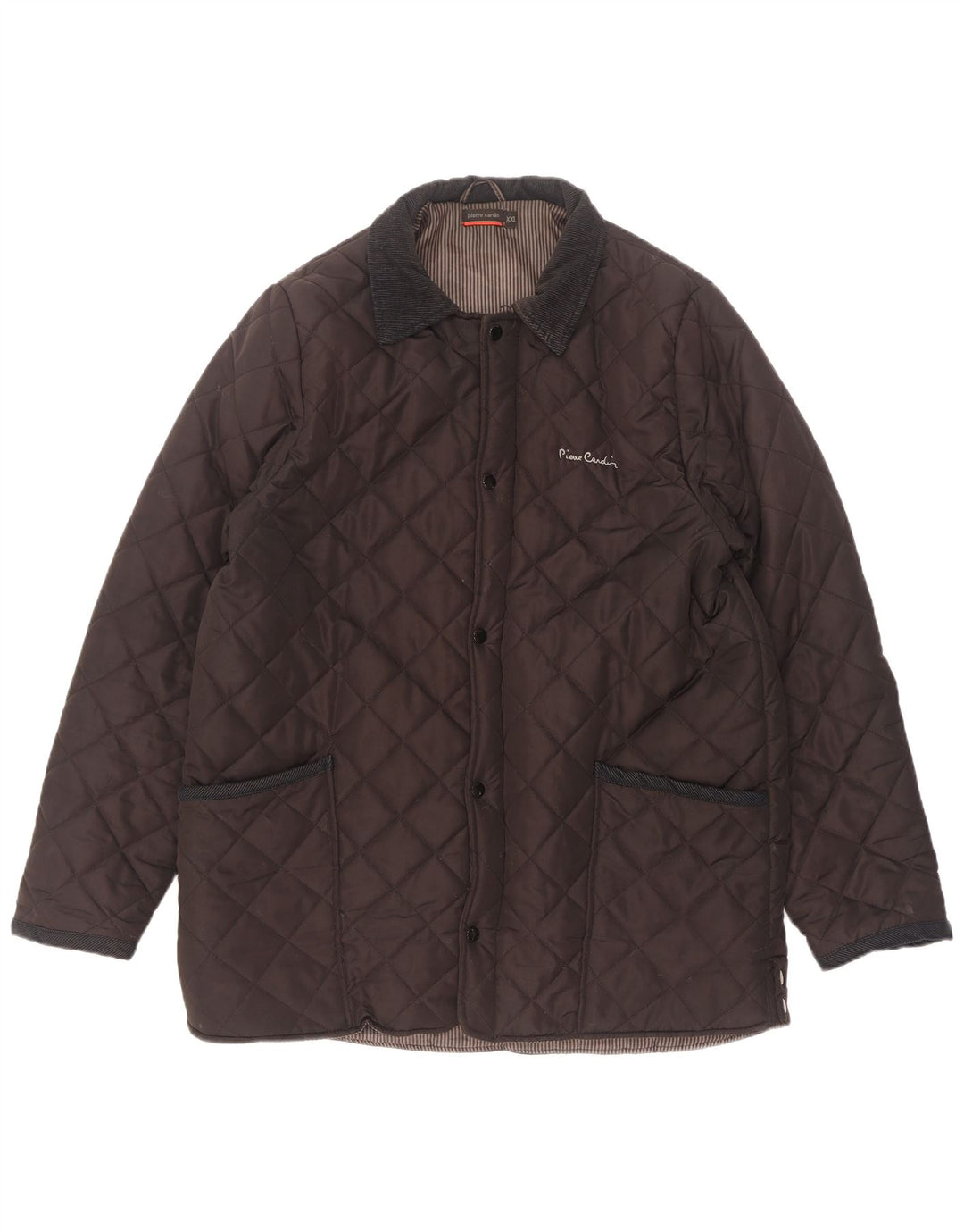 Pierre Cardin Herre quiltet jakke UK 44 2XL Brun Polyester