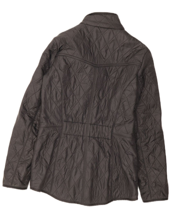 Barbour Quiltet jakke til kvinder UK 10 Small Black Classic