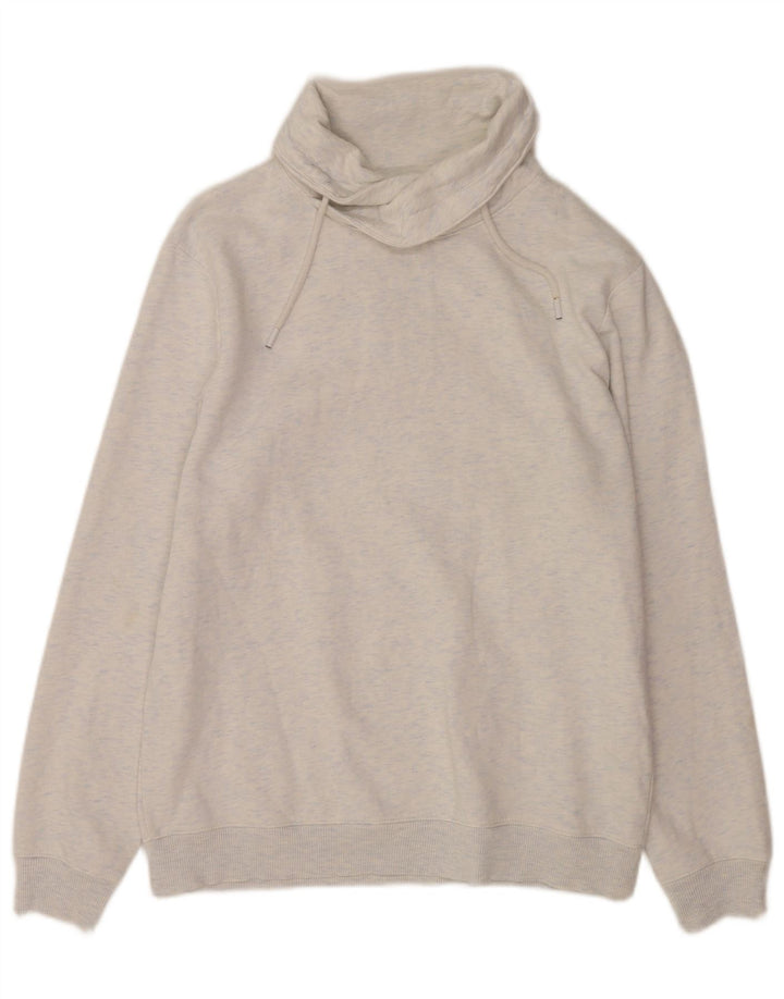 Jules Herre Slim Fit Sweatshirt Jumper Large Grå Flecked Bomuld