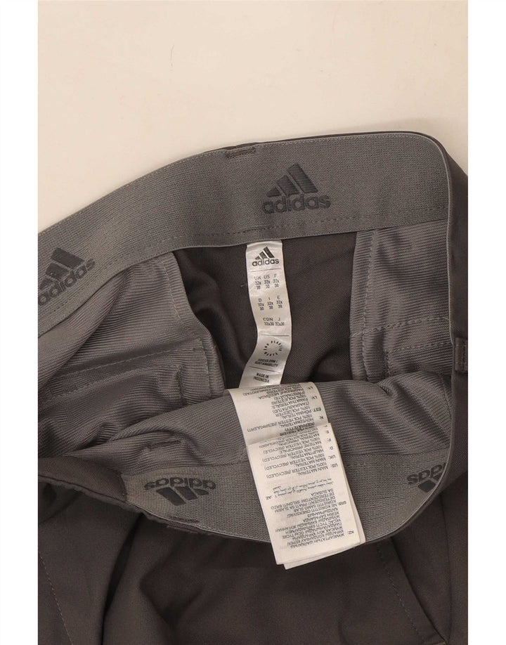 Adidas Straight Chino-bukser til mænd W32 L30 Grå polyester