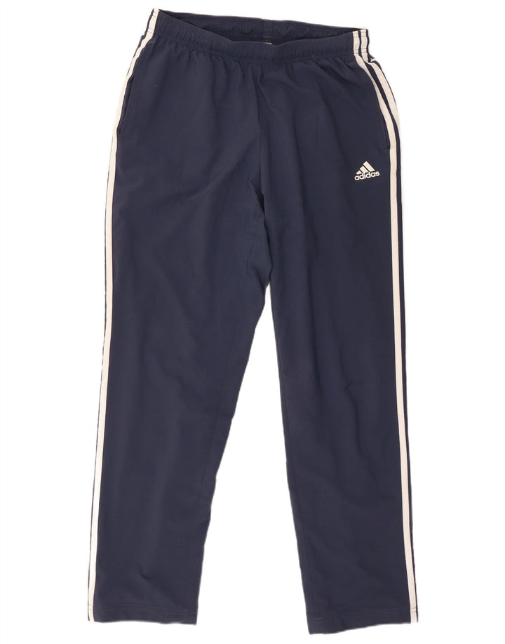 Adidas Træningsdragtsbukser til mænd UK 42/44 Large Navy Blue Polyester