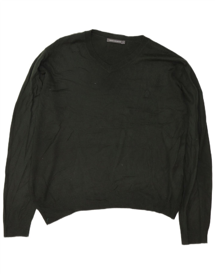 French Connection Herre V-hals sweater Stor Khaki Akryl