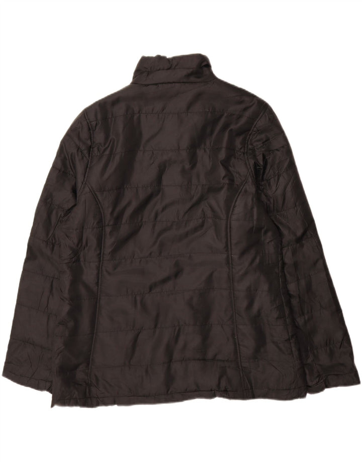 REEBOK Womens Windbreaker Jacket UK 16 Large Black Polyester