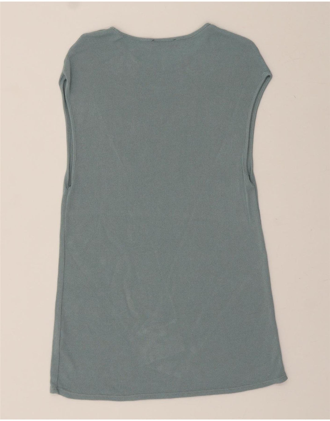 ZARA Womens Sleeveless Jumper Dress UK 12 Medium Blue Viscose Vintage Zara and Second-Hand Zara from Messina Hembry 