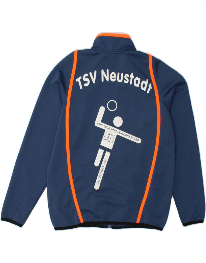 HUMMEL Boys Graphic Tracksuit Top Jacket 11-12 Years Navy Blue Vintage Hummel and Second-Hand Hummel from Messina Hembry 