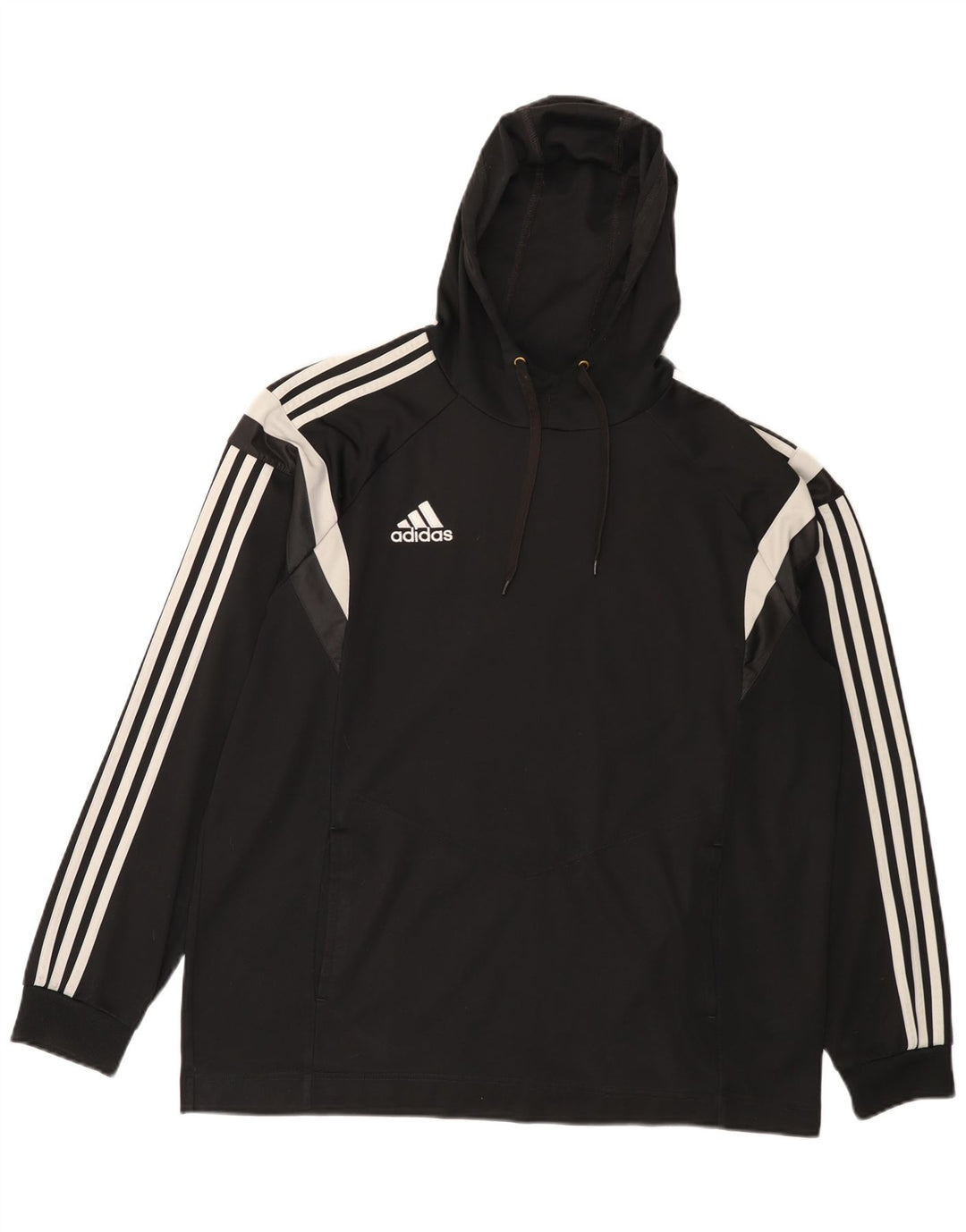 Adidas Hættetrøje til mænd XL Sort Colourblock Polyester