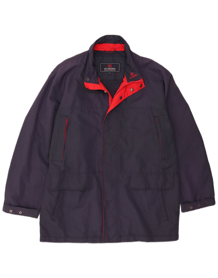 Ivy Oxford Regnjakke til mænd IT 54 2XL Marineblå Polyester