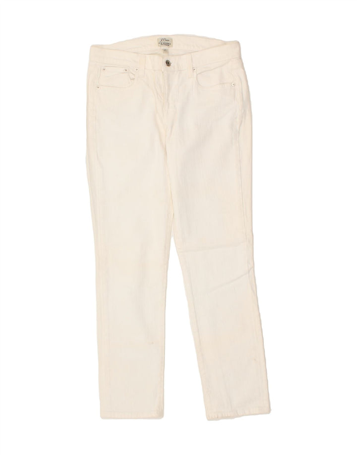 J. CREW Womens Broken In Slim Jeans W27 L28 White Cotton Vintage J. Crew and Second-Hand J. Crew from Messina Hembry 