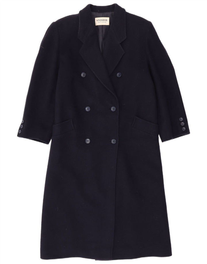 WINDSMOOR Dame Oversized Dobbeltradet Frakke UK 12 Medium Navy Blue