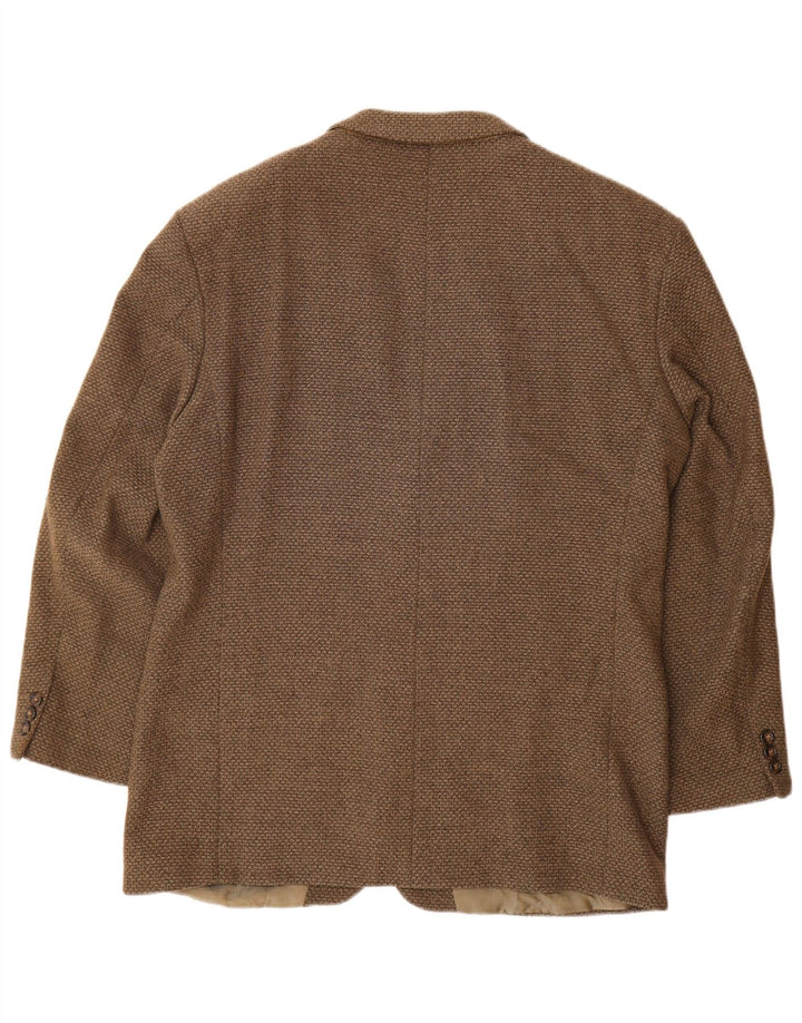 Hugo Boss Herre 3-knaps blazerjakke EU 52 XL Brun Virgin Wool