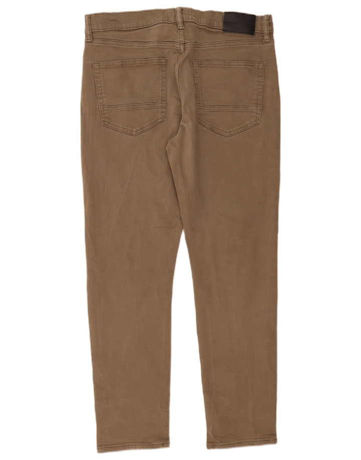Marks & Spencer Herre Slim Jeans W34 L29 Khaki Bomuld