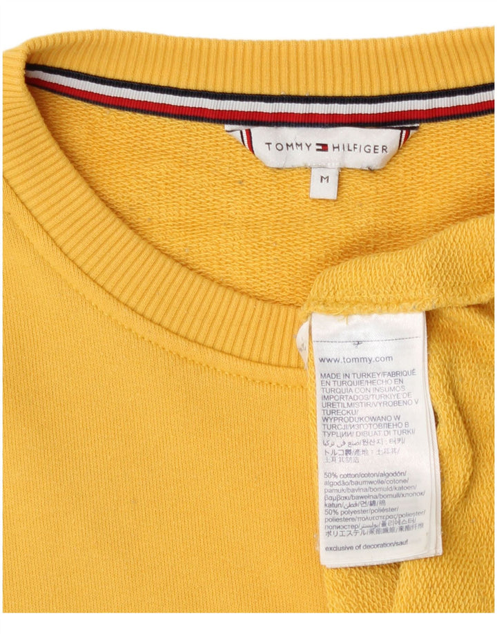 Tommy Hilfiger Dame Sweatshirt Jumper UK 14 Medium Gul