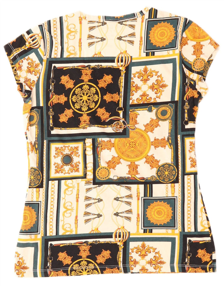 Guess Grafisk T-shirt top til kvinder UK 12 Medium Flerfarvet