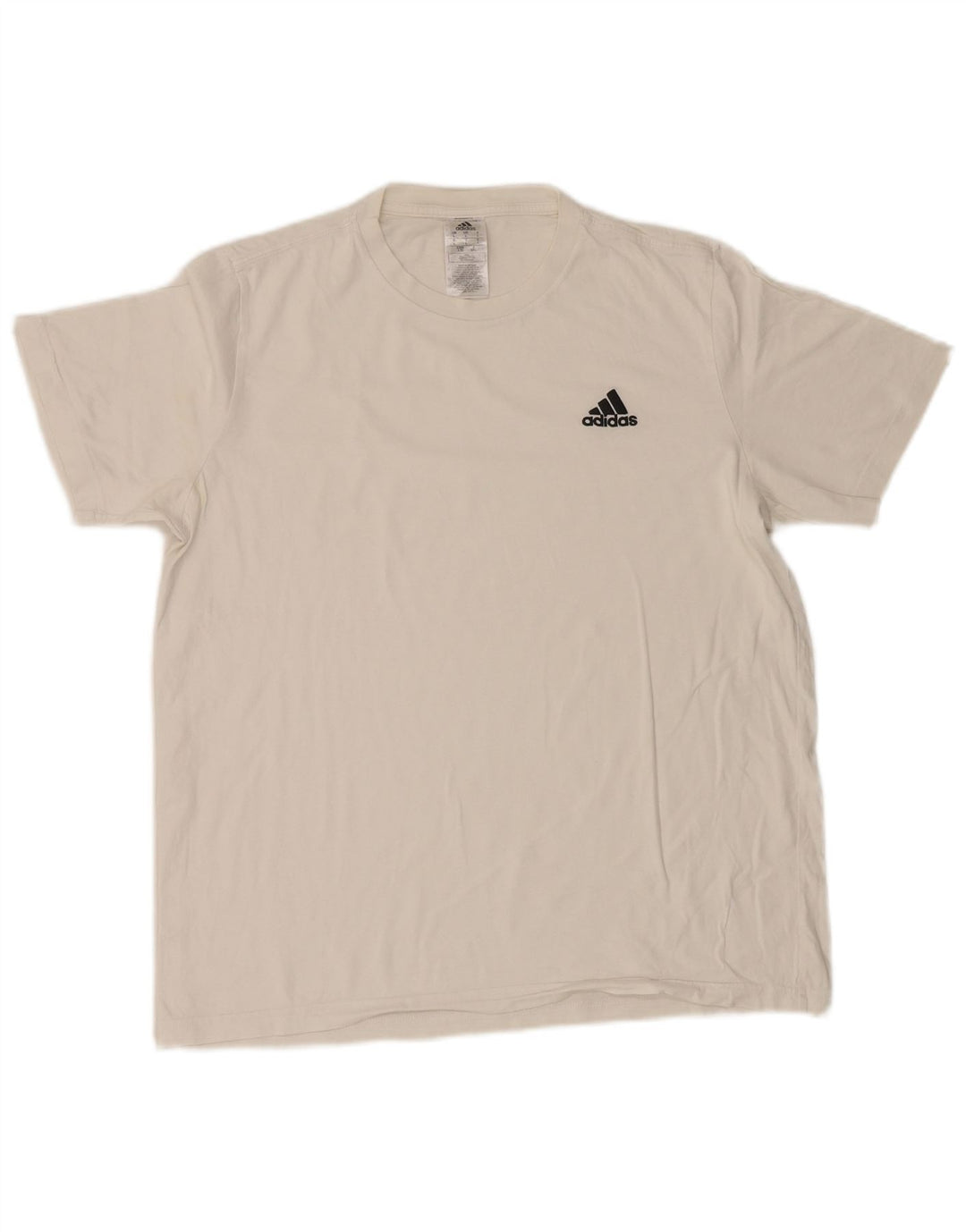 Adidas Herre T-Shirt Top Stor Hvid Bomuld