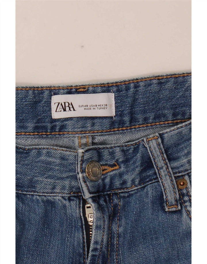 Zara Dame Løse Jeans EU 40 Medium W30 L31 Blå