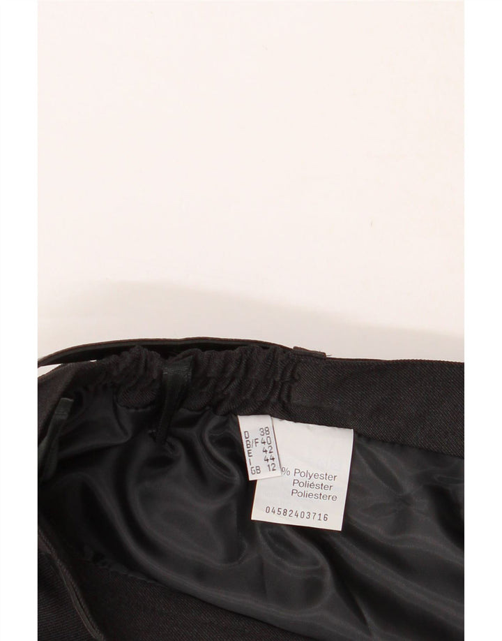 VINTAGE Womens Pencil Skirt UK 12 Medium W28  Black Polyester Vintage Vintage and Second-Hand Vintage from Messina Hembry 