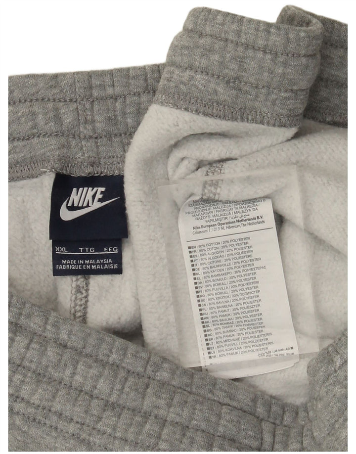 Nike Herre grafisk træningsdragt Bukser Joggers 2XL Grå Flecked Bomuld