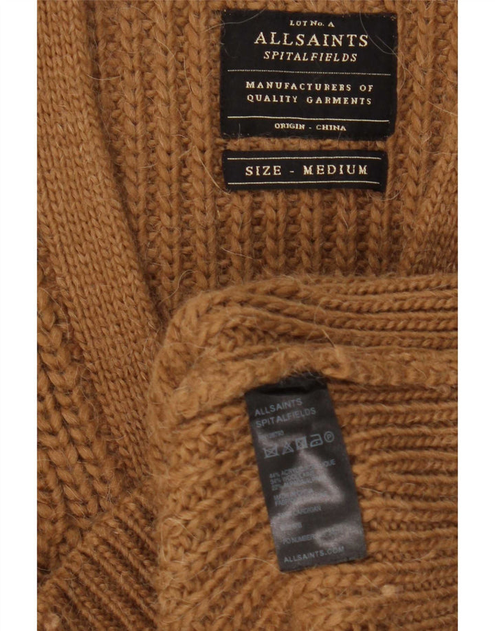 All Saints Herre Cardigan Sweater Medium Brun Akryl