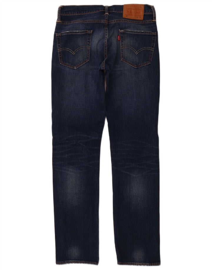 LEVI'S Dame 511 Slim Jeans W30 L32 Blå Bomuld