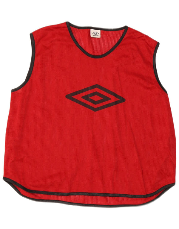 Umbro Herre Grafisk Vest Top XL Rød Polyester Sports