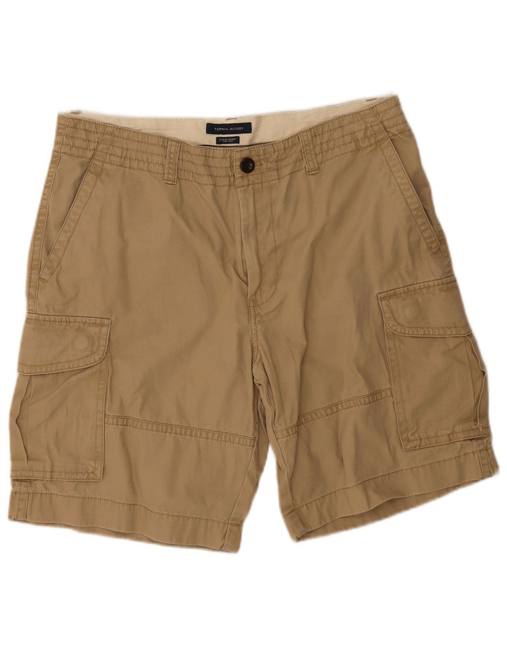 Tommy Hilfiger Herre Cargo Shorts W36 Stor Beige Bomuld