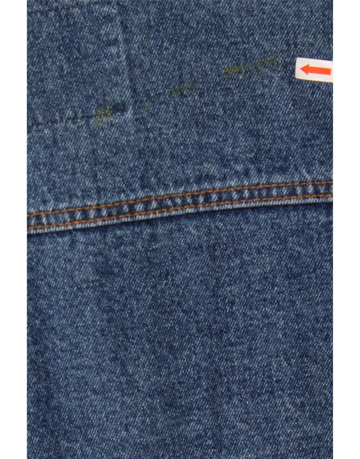 VINTAGE Mens Power Denim Jacket UK 40 Large Blue Cotton