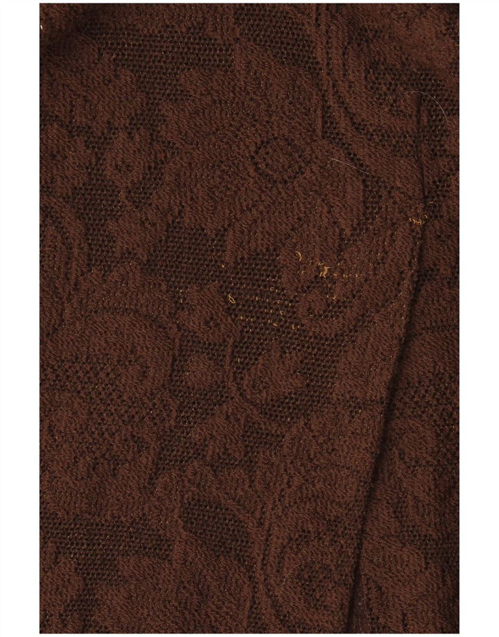 DOLCE & GABBANA strikket maxi-nederdel til kvinder W26 Small Brown Floral