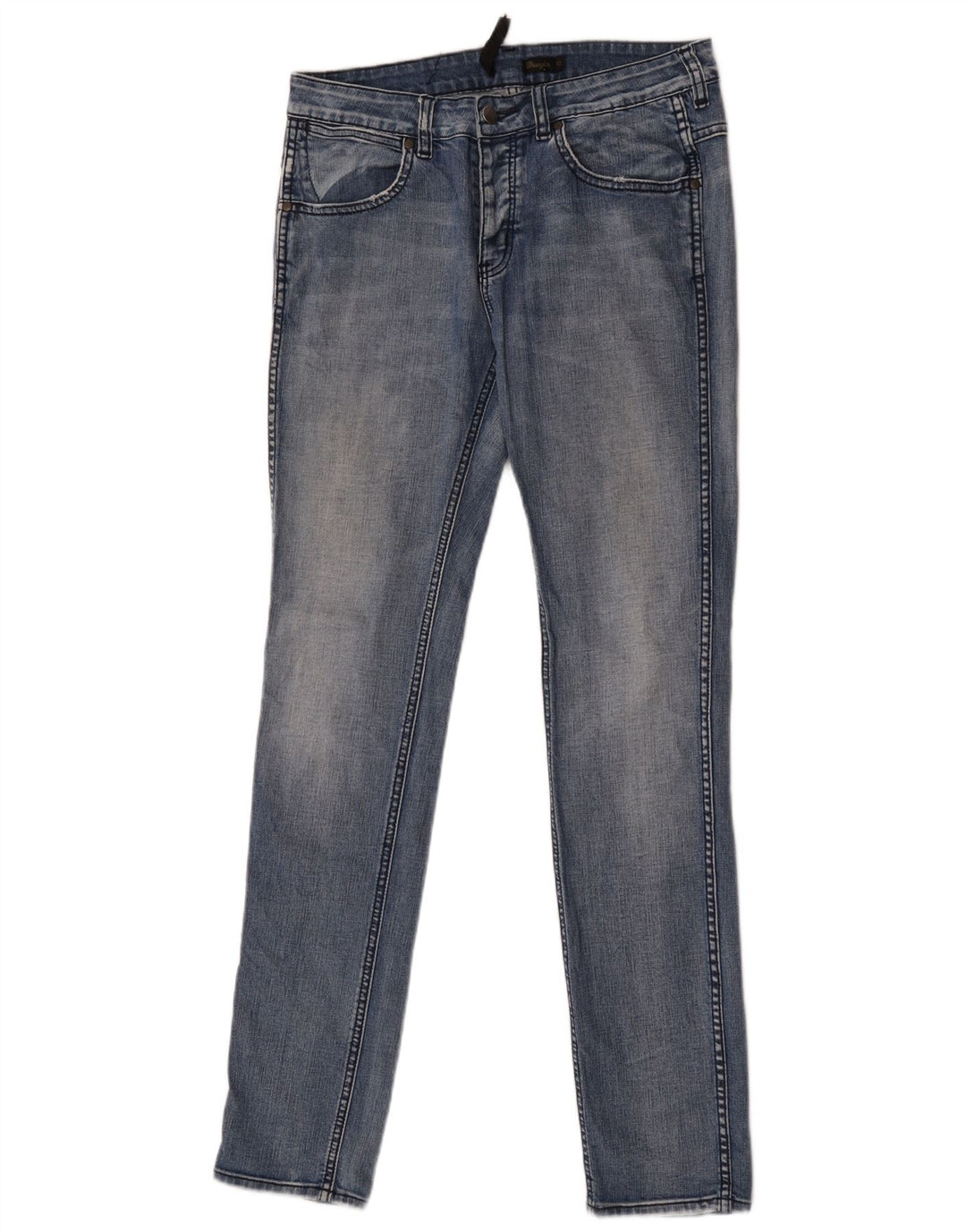 Wrangler skinny jeans til kvinder W30 L32 blå bomuld