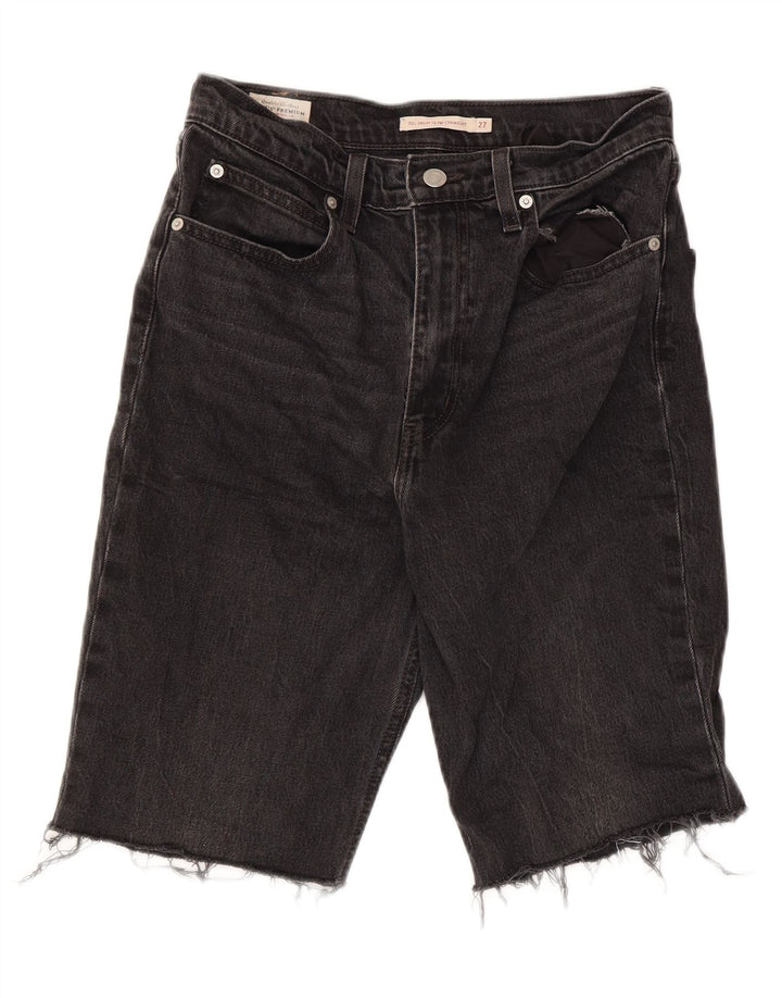 Levi's denimshorts til mænd W27 XS Sort bomuld