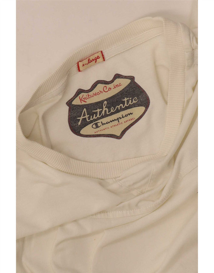 Champion Herre T-Shirt Top XL Hvid