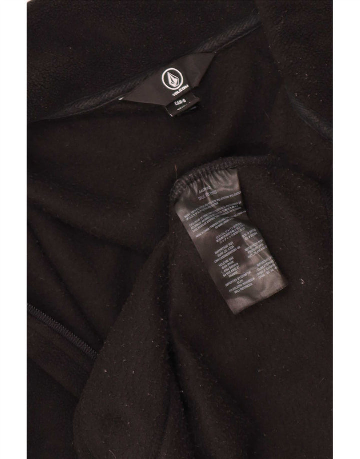 Volcom Fleece Jumper med lynlås til mænd Large Sort Polyester