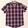 Tommy Hilfiger Herre Kortærmet Slim Fit skjorte Medium Navy Blue Check