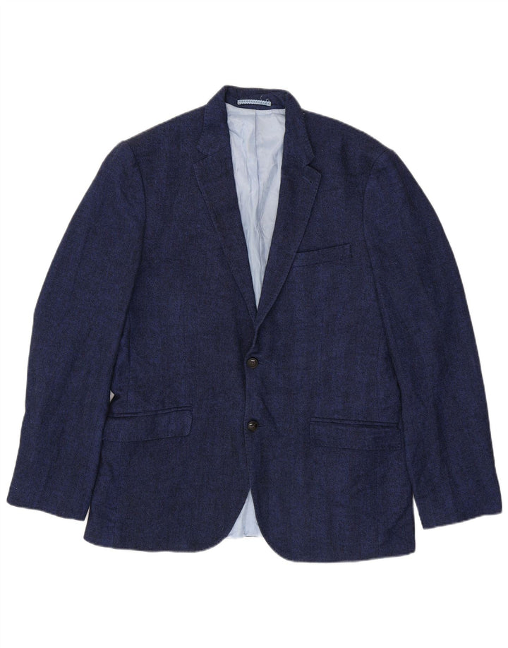 Marks & Spencer Herre Tailored Fit Blazer Jacket UK 40 Large Navy Blue
