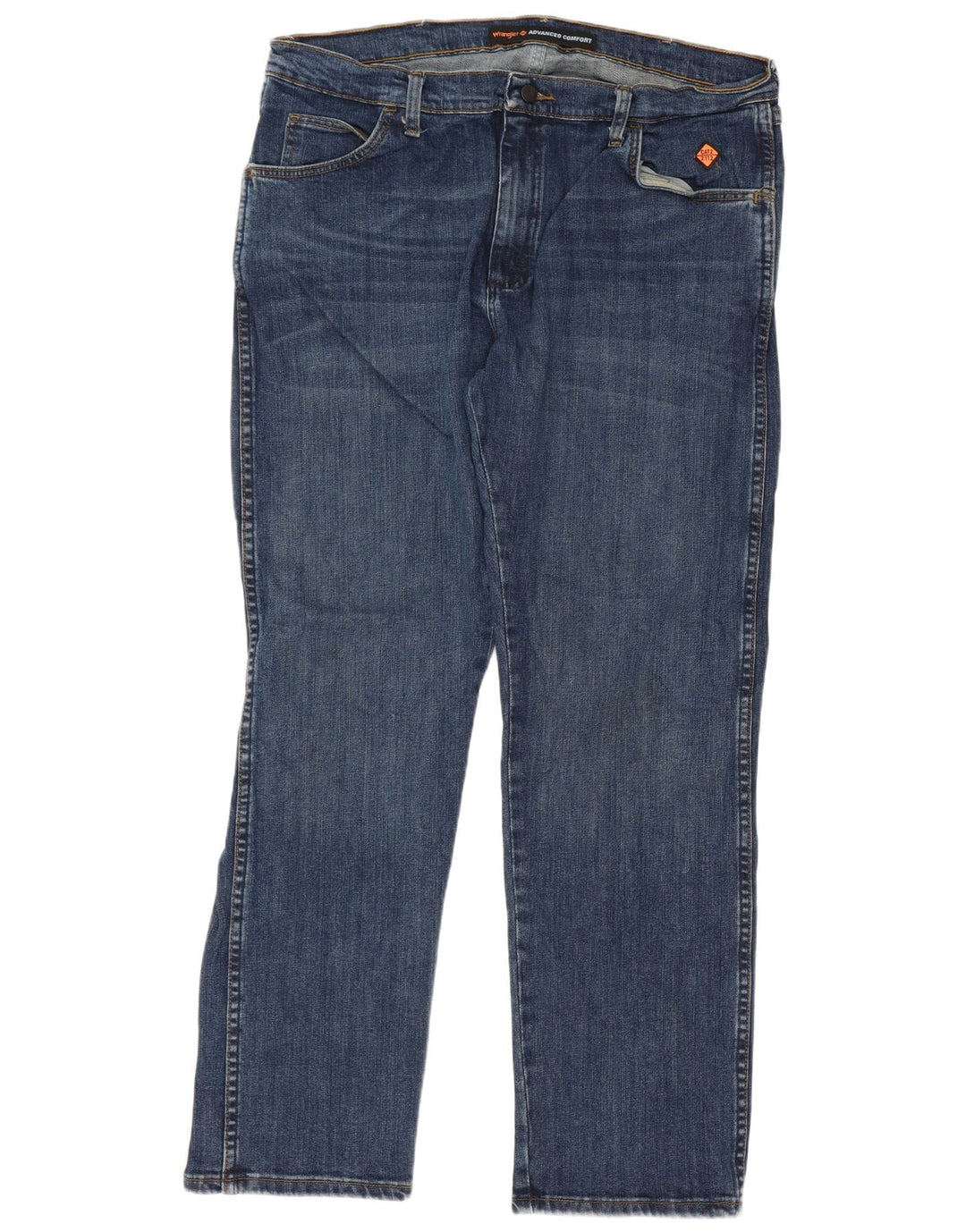 Wrangler Straight Jeans til mænd W38 L30 blå bomuld