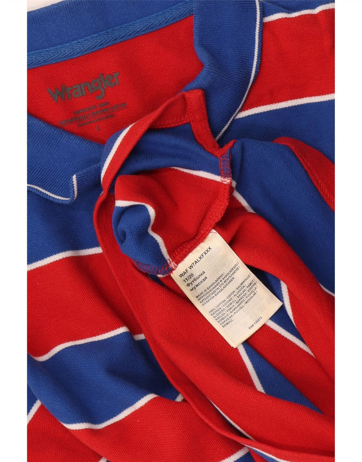 Wrangler Poloshirt til mænd Stor rødstribet bomuld
