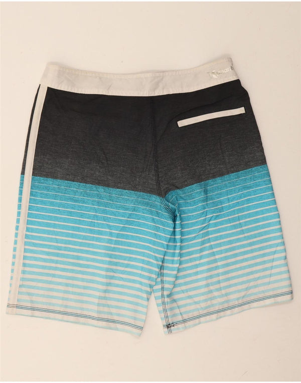 Hurley Herre grafiske svømmeshorts mellemblå stribet polyester