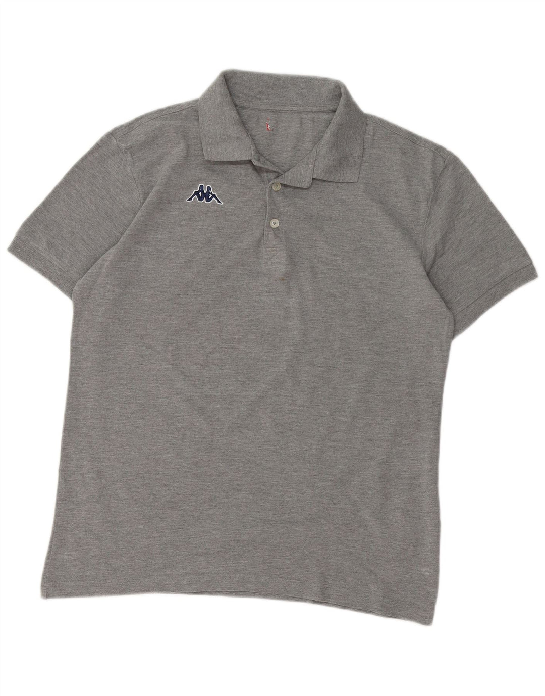 KAPPA Poloshirt til mænd mellemgrå bomuld